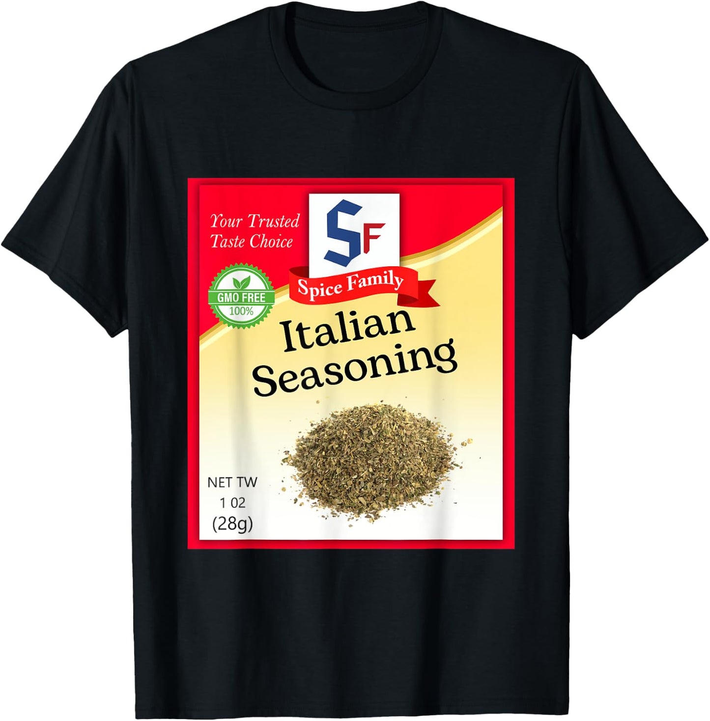 Italian Seasoning Condiment Holiday Spice Group Costumes T-Shirt - T-Shirt | Black