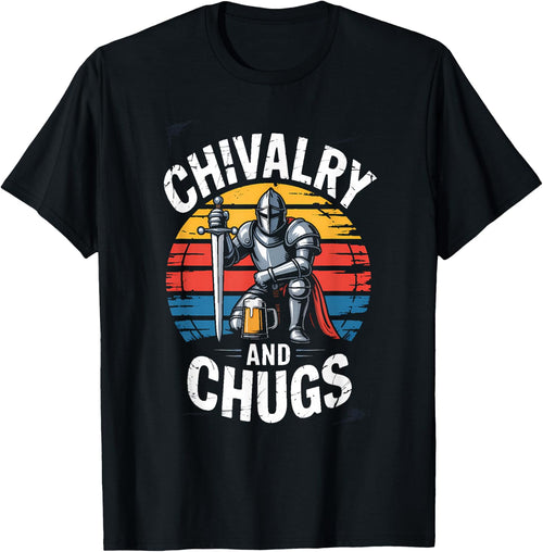 Medieval Knight Beer Chivalry and Chugs Retro Drink