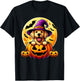 Halloween Golden Retriever Witch Hat Pumpkin Dog Lover T-Shirt - T-Shirt | Black