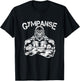 Gympanse Gym Monkey Chimpanzee Fitness Coach Gym Trainer , black T-Shirt - T-Shirt | Black