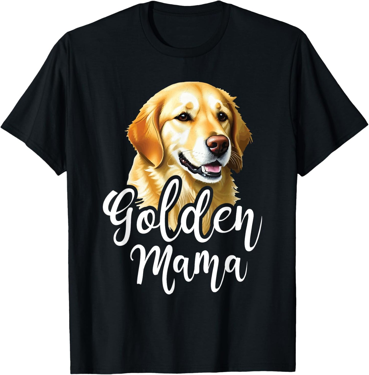 Golden Mama - Mother's Day Dog Owner Canine Lover Women Kids T-Shirt - T-Shirt | Black