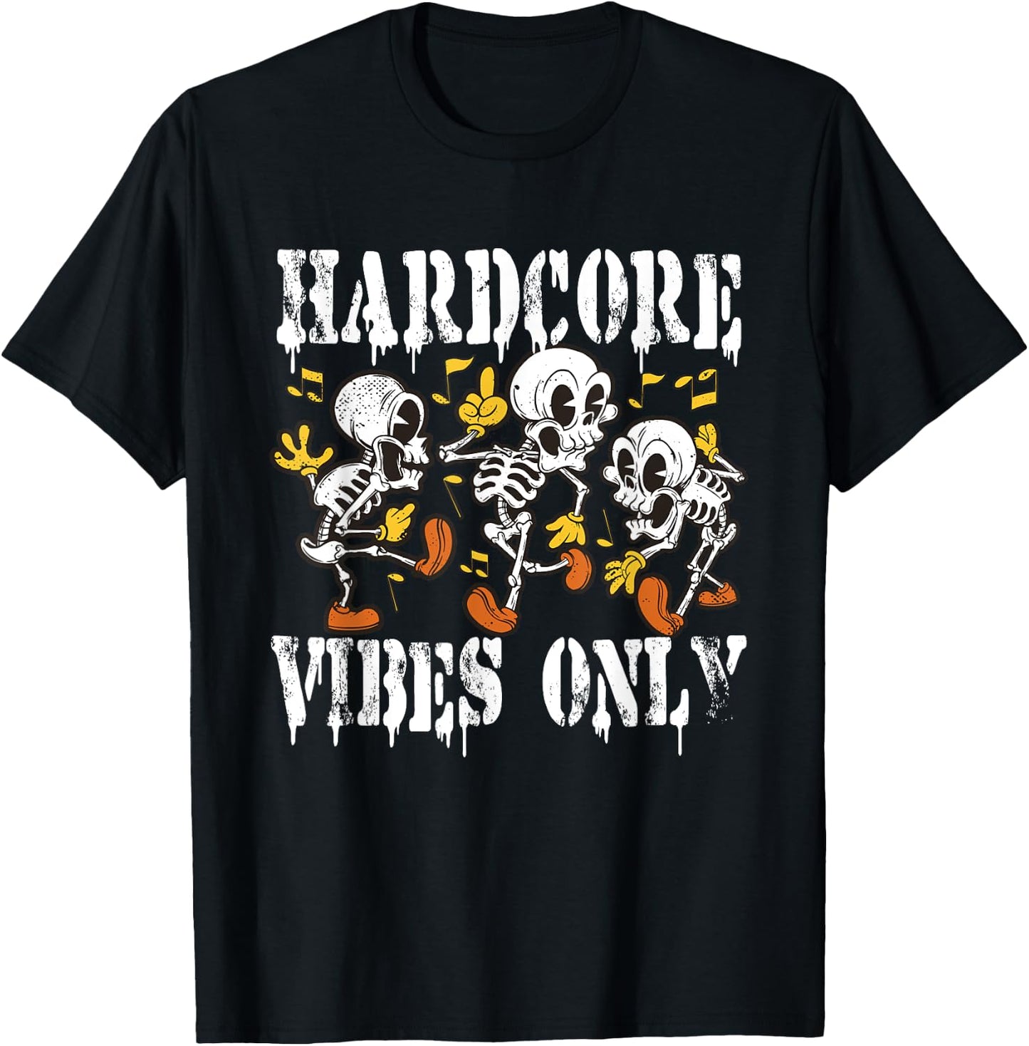 Hardcore Merch Rave Outfit Techno - Speedcore, Gabber , Black, S T-Shirt - T-Shirt | Black