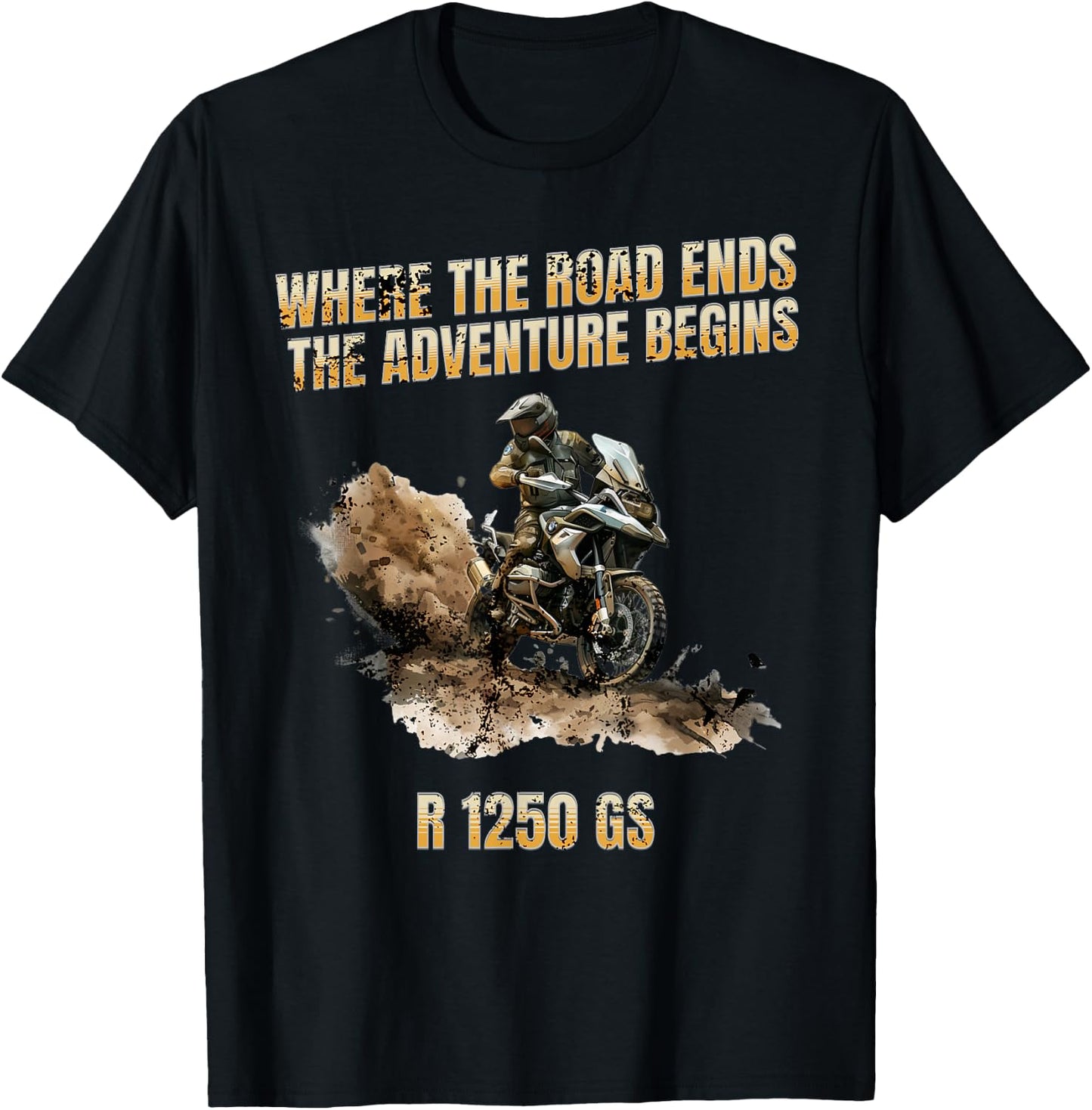 R 1250 GS Adventure Moto , Black, S T-Shirt - T-Shirt | Black