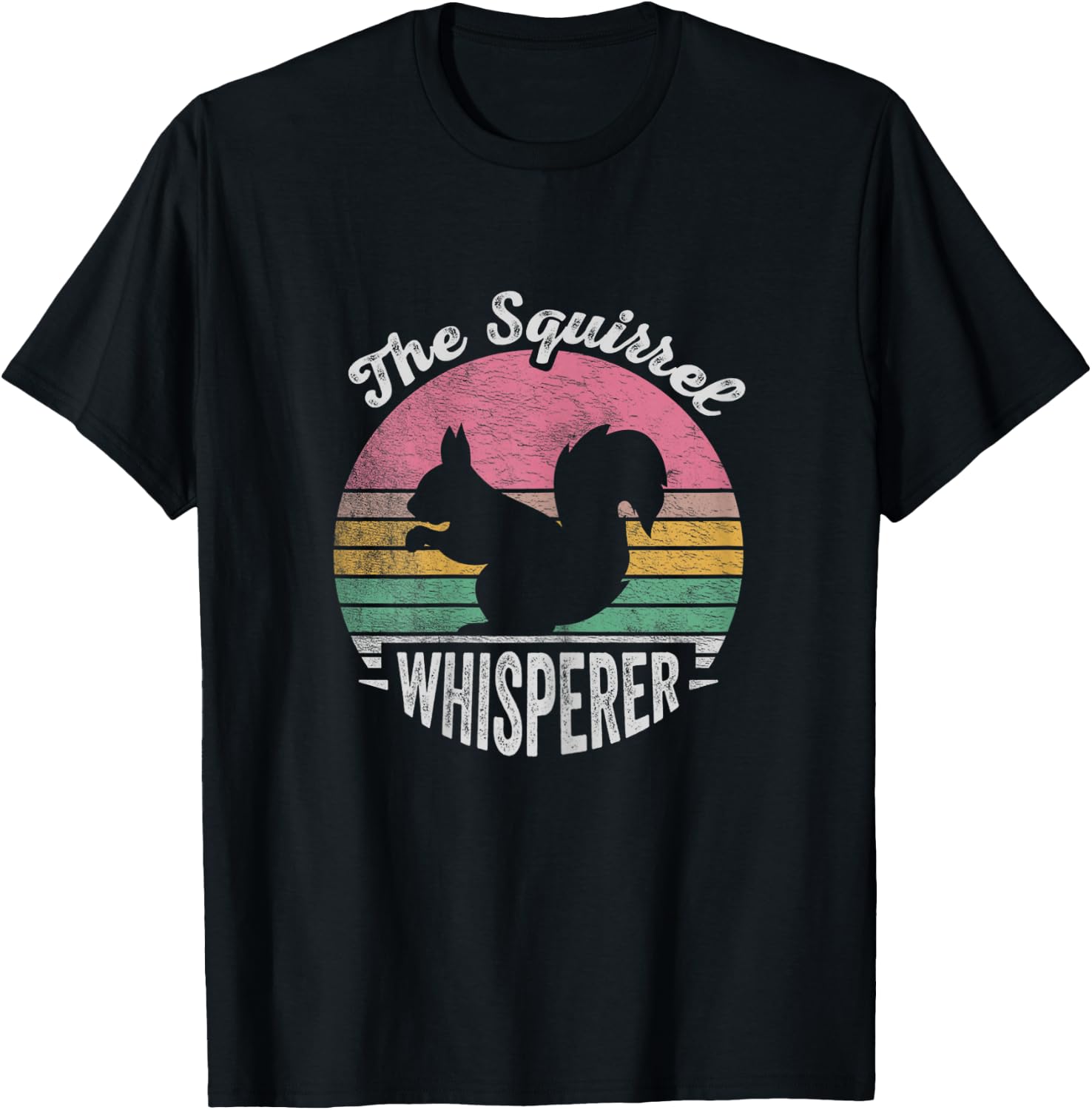Retro Vintage Squirrel Lover Squirrel Whisperer T-Shirt - T-Shirt | Black