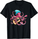 Funny Octopus Playing Acoustic Guitar Shirt For Guitarist T-Shirt - T-Shirt | Black