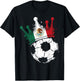 Mexican Flag Novelty Mexico T-Shirt - T-Shirt | Black