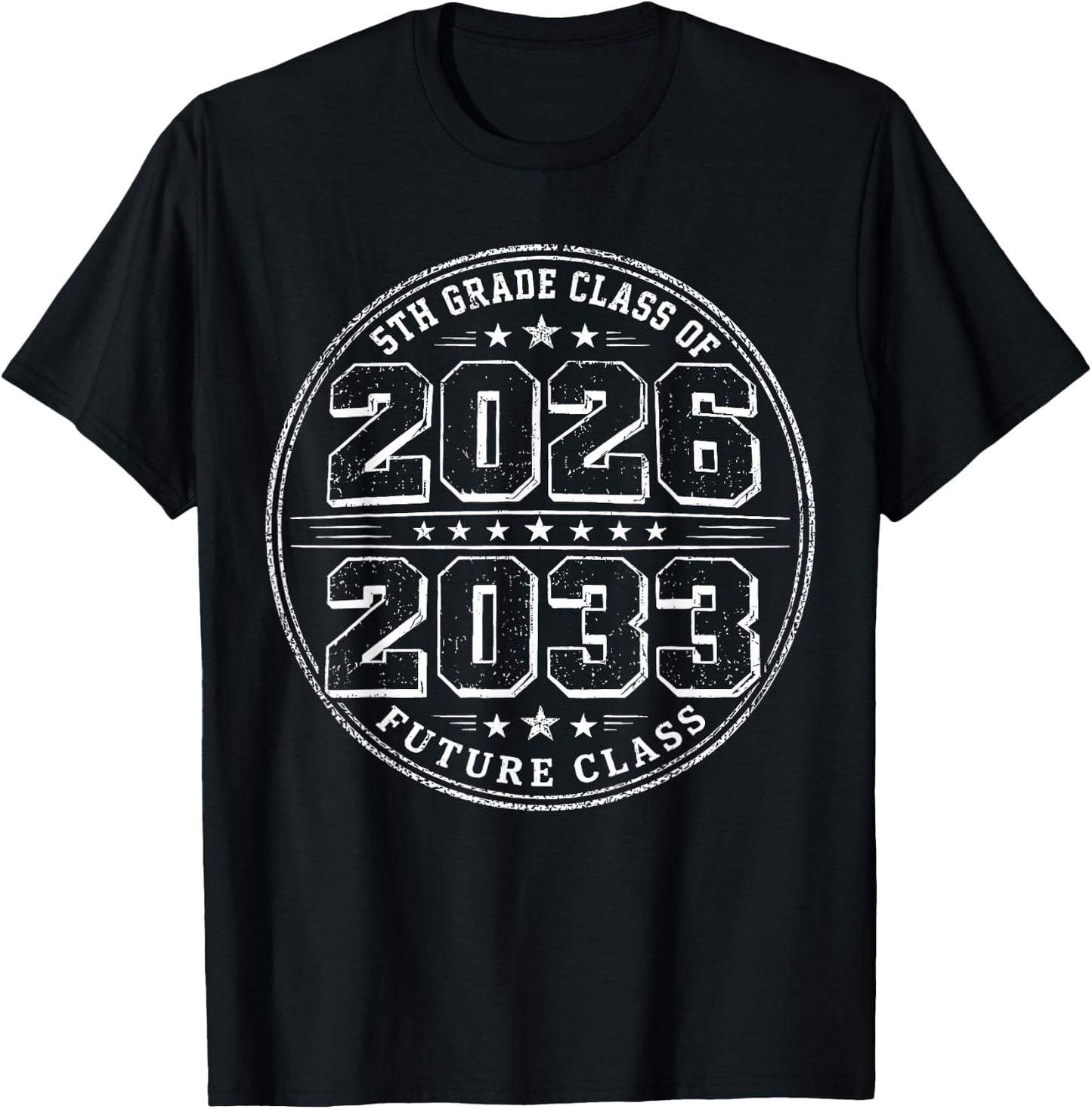 5th Grade Senior Class of 2026 Future Class of 2033 Kids T-Shirt - T-Shirt | Black