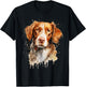 Brittany Spaniel Lovers Design Pop Art Brittany Spaniel Dog Women Girls Kids T-Shirt - T-Shirt | Black