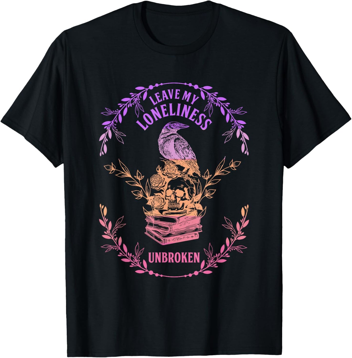 Leave My Loneliness Unbroken Existentialism Philosophy Bird T-Shirt - T-Shirt | Black