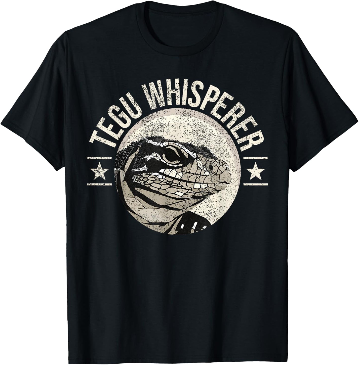 Tegu Lover Tegu Lizard Tegu Whisperer Hobby Tegu T-Shirt - T-Shirt | Black