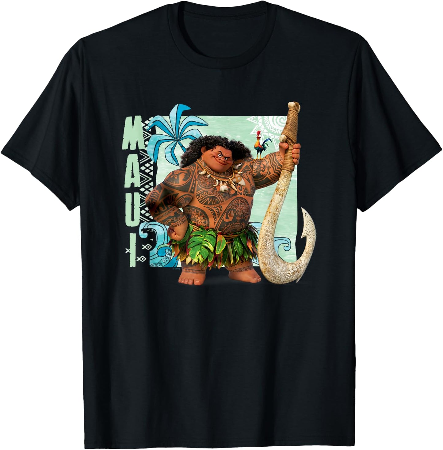 Moana Maui , black T-Shirt - T-Shirt | Black