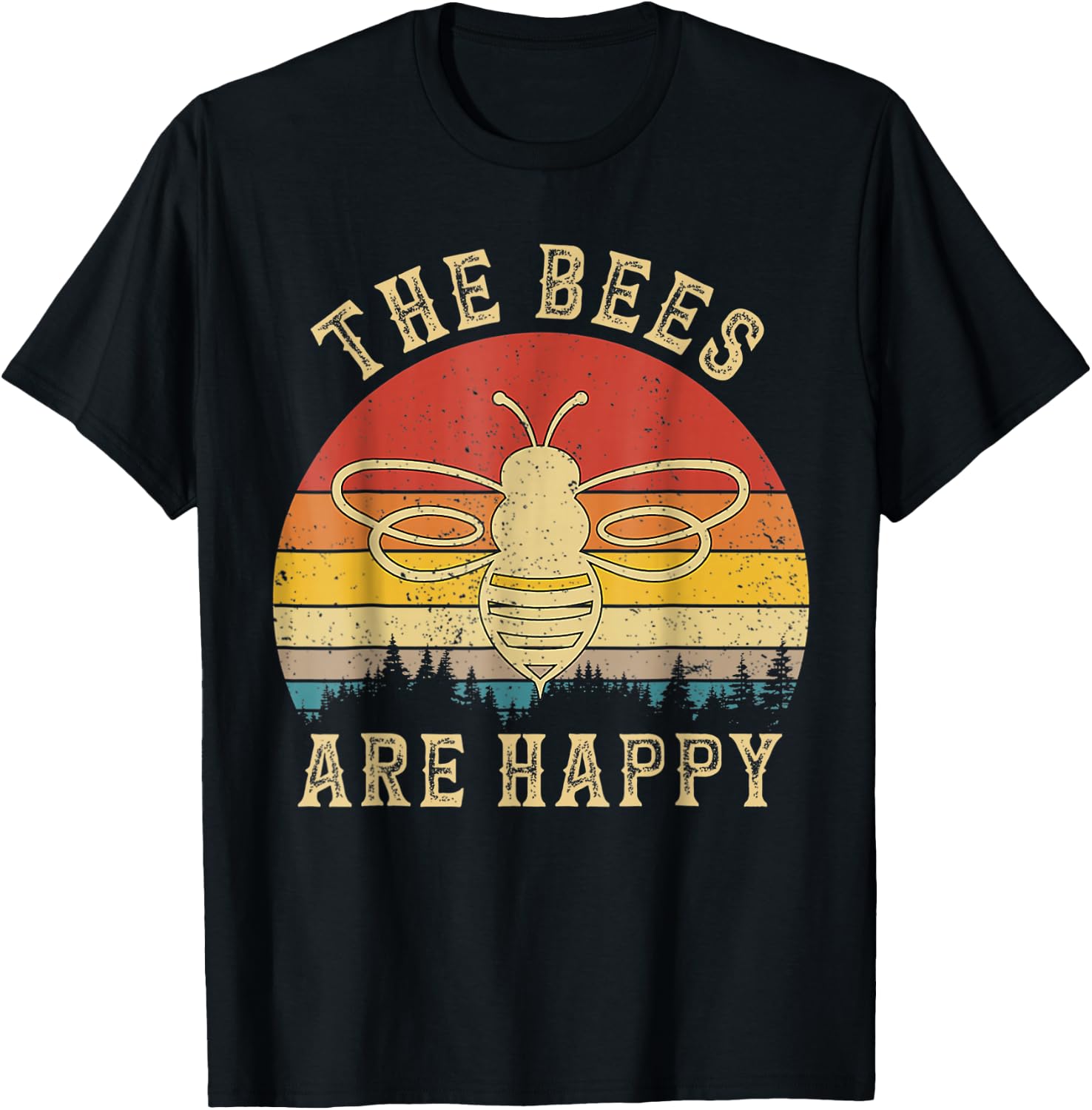 The Bees Are Happy-Valheim Viking Meme T-Shirt - T-Shirt | Black