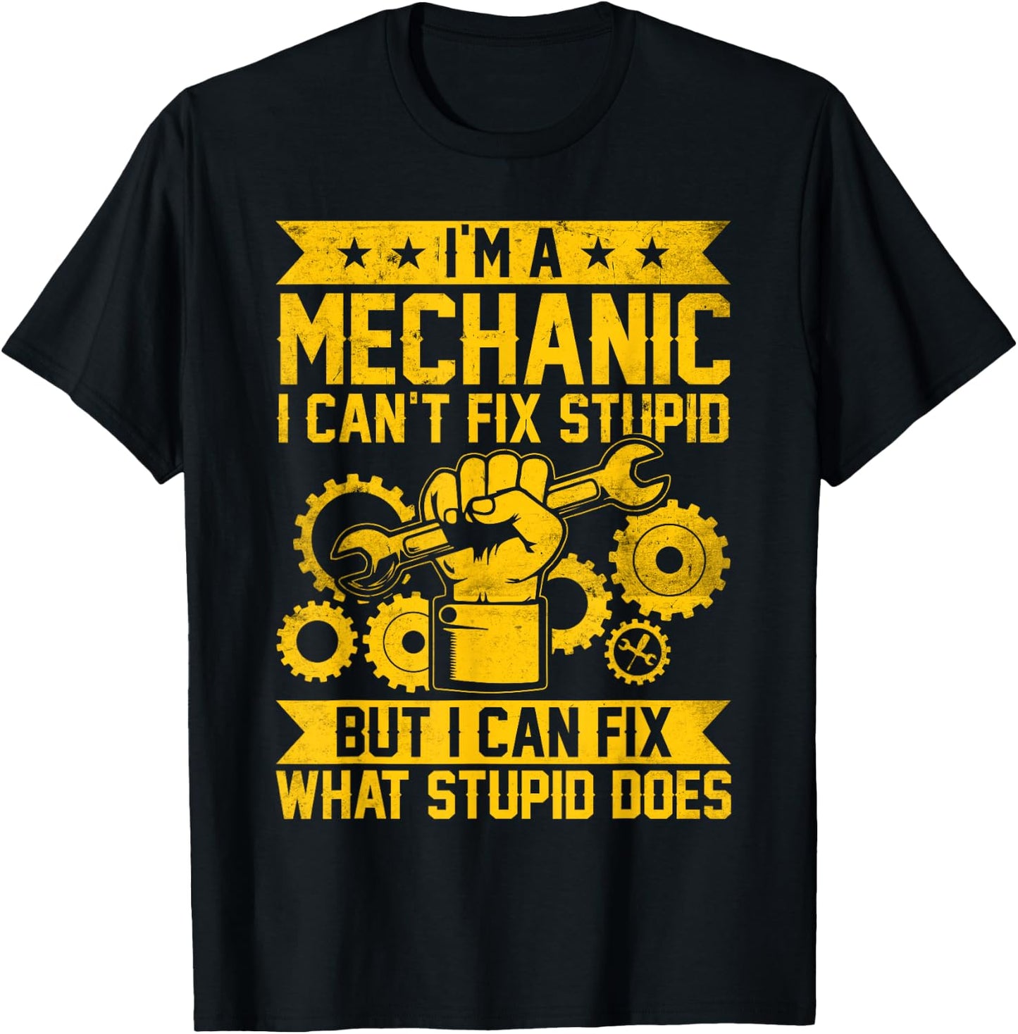 Funny Car Mechanic Engineer Men Women Kids Auto Mechanic T-Shirt - T-Shirt | Black