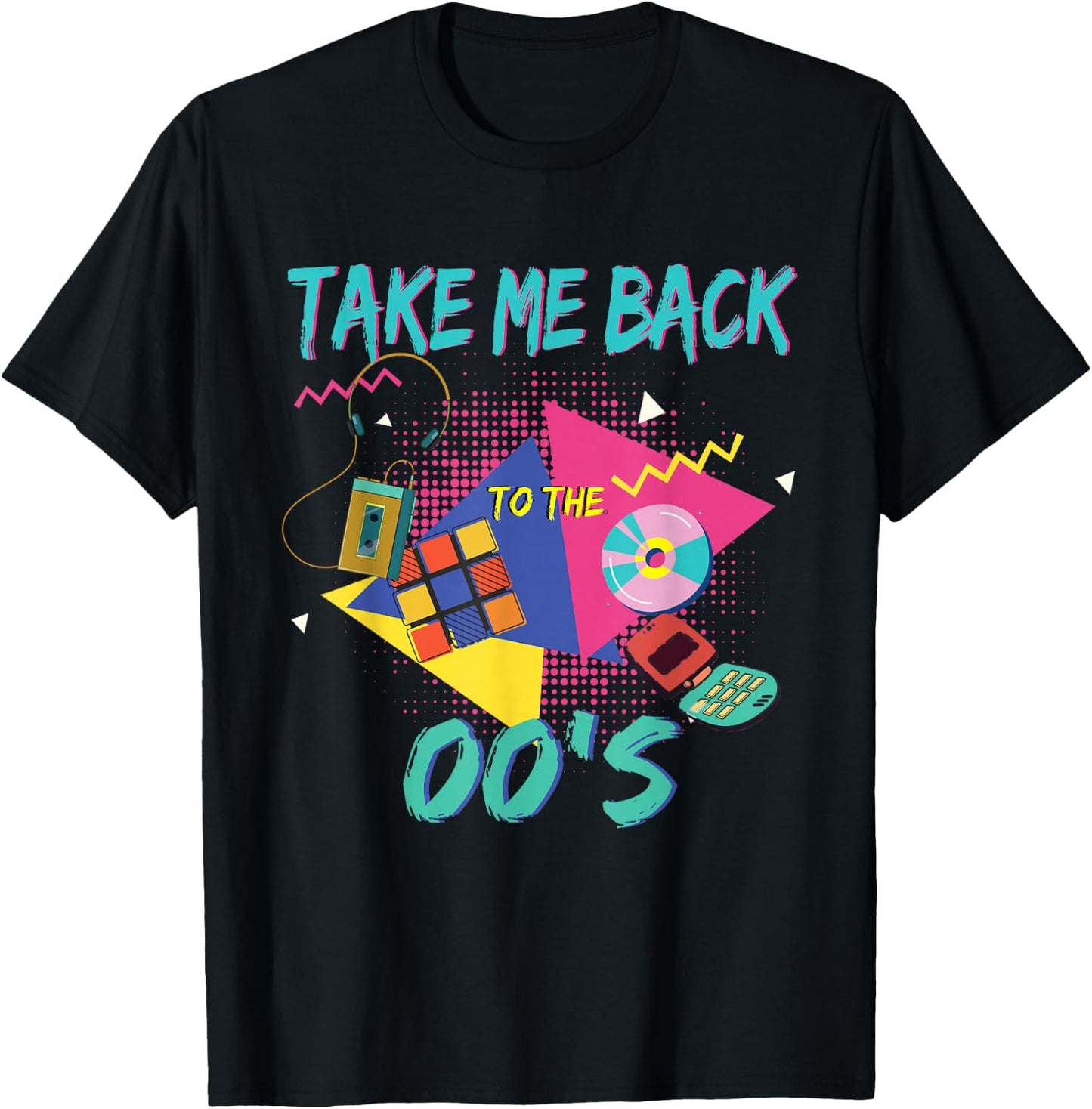 Take me back to the 2000's vintage two-thousands retro 00s T-Shirt - T-Shirt | Black