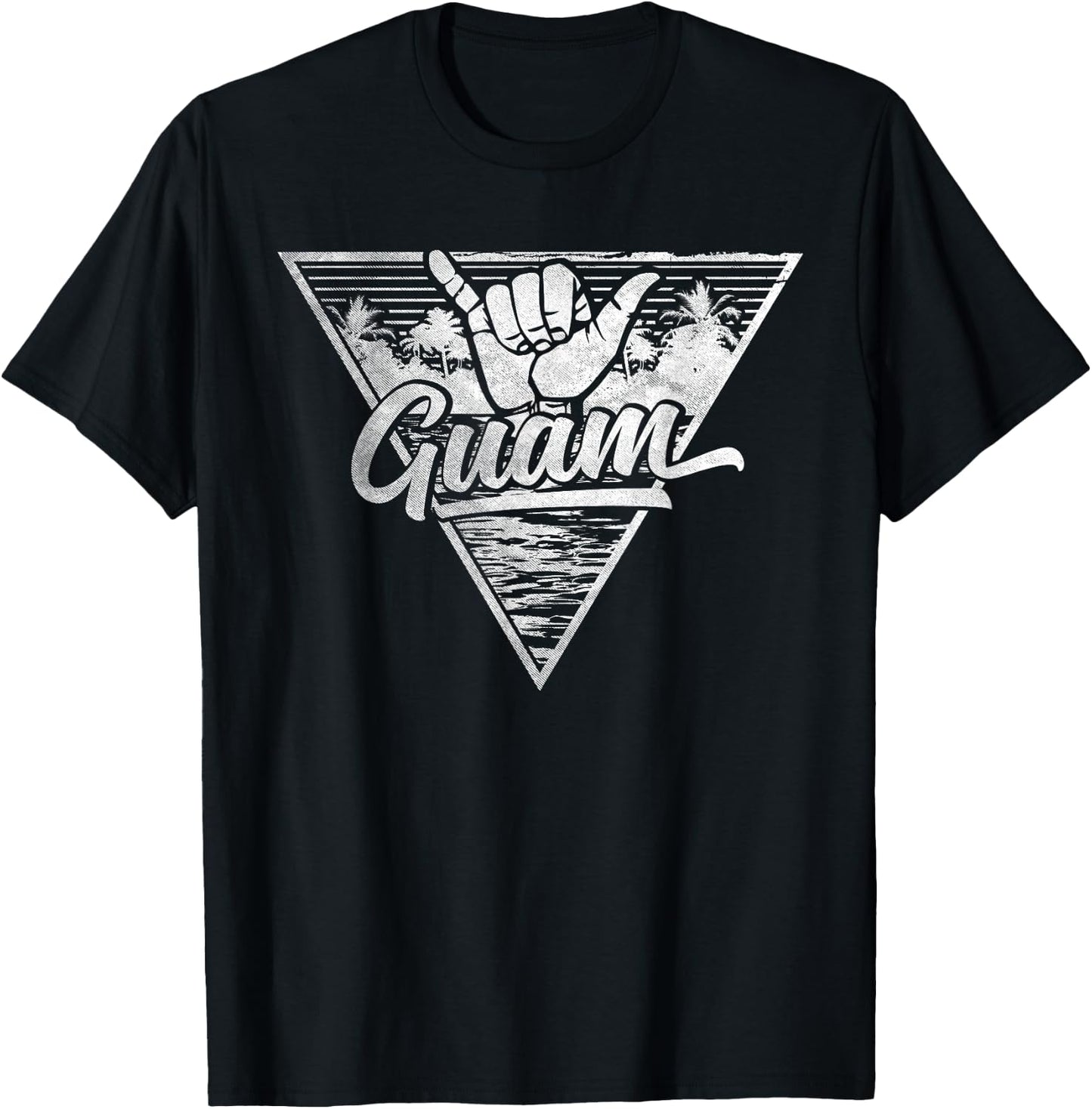 Shaka Guam Shirt - Guam T-Shirt - T-Shirt | Black
