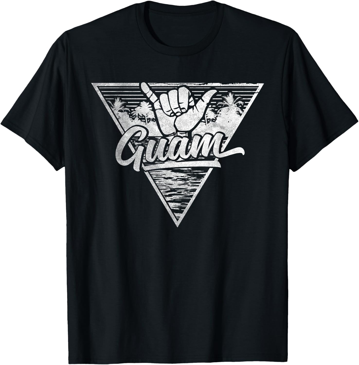 Shaka Guam Shirt - Guam T-Shirt - T-Shirt | Black