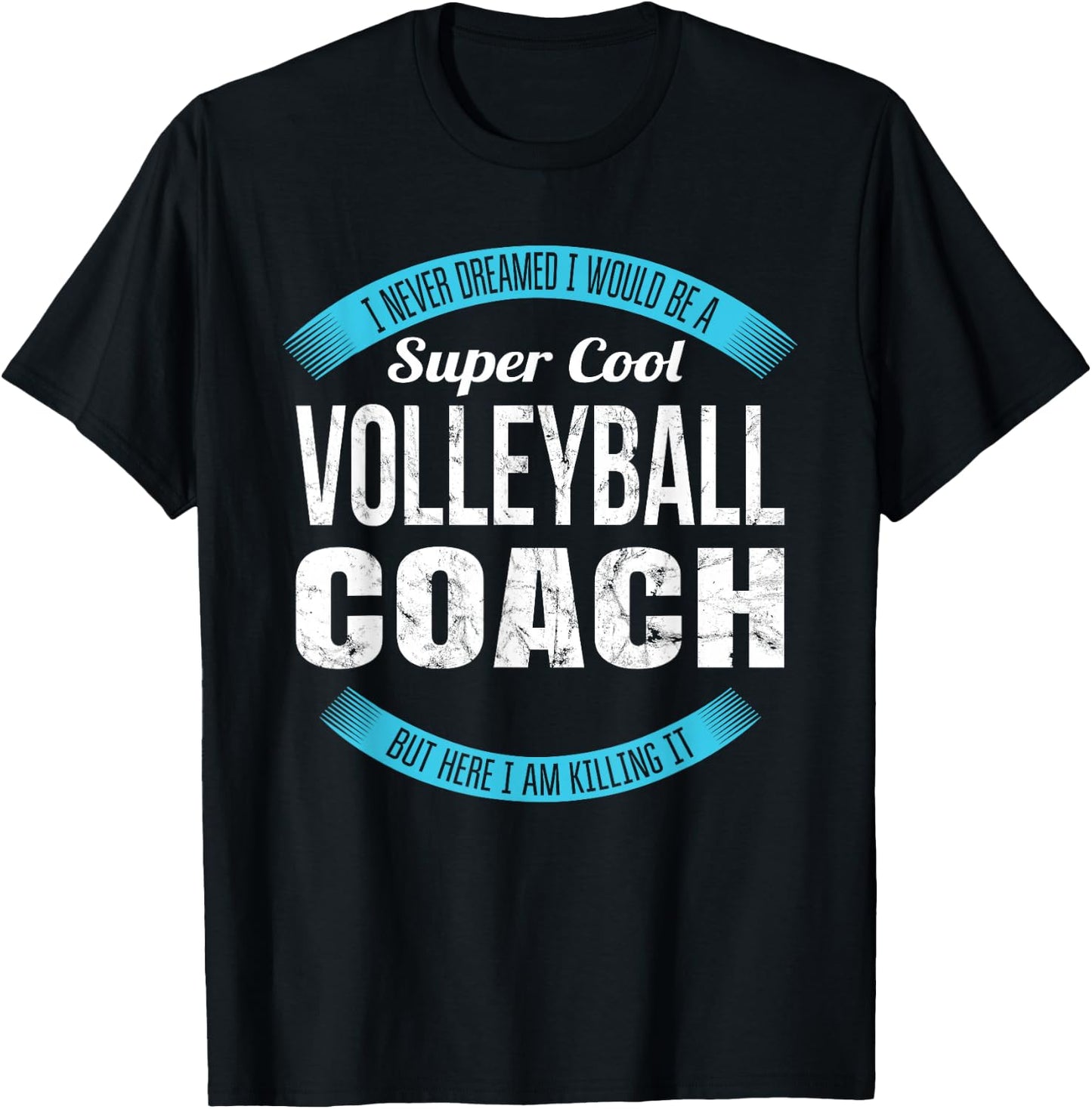 Volleyball Coach Gifts Funny T-Shirt - T-Shirt | Black
