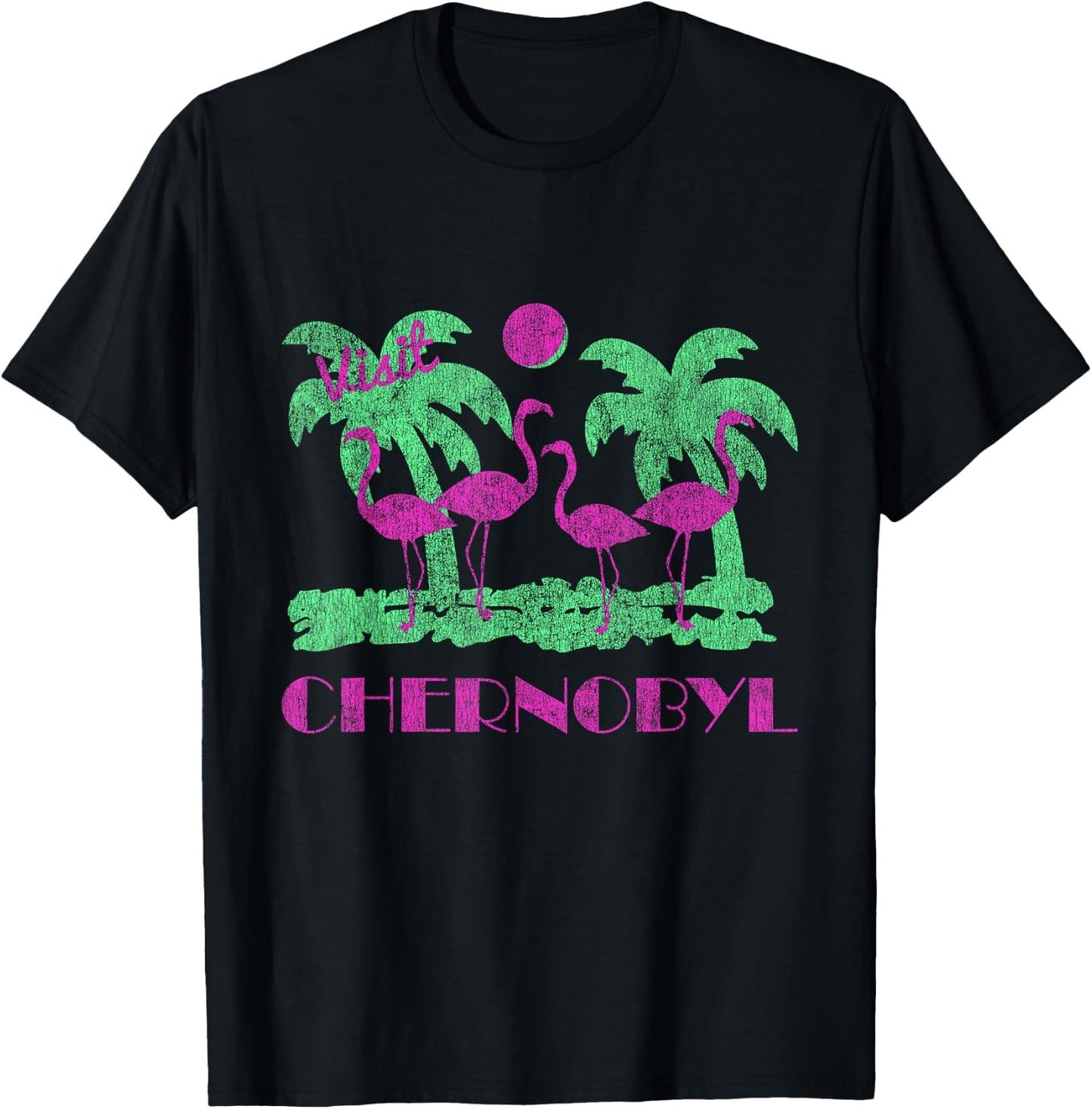 Flippin Sweet Gear Retro Visit Chernobyl T-Shirt - T-Shirt | Black
