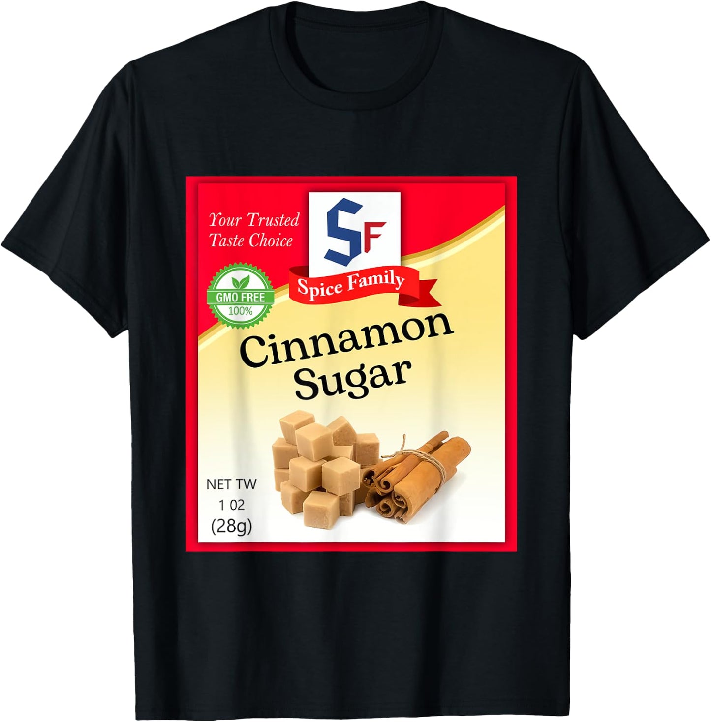 Cinnamon Sugar Condiment Holiday Spice Group Costumes T-Shirt - T-Shirt | Black