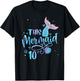 This Mermaid Is 10 Years Old 10th Birthday Little Mermaids T-Shirt - T-Shirt | Black