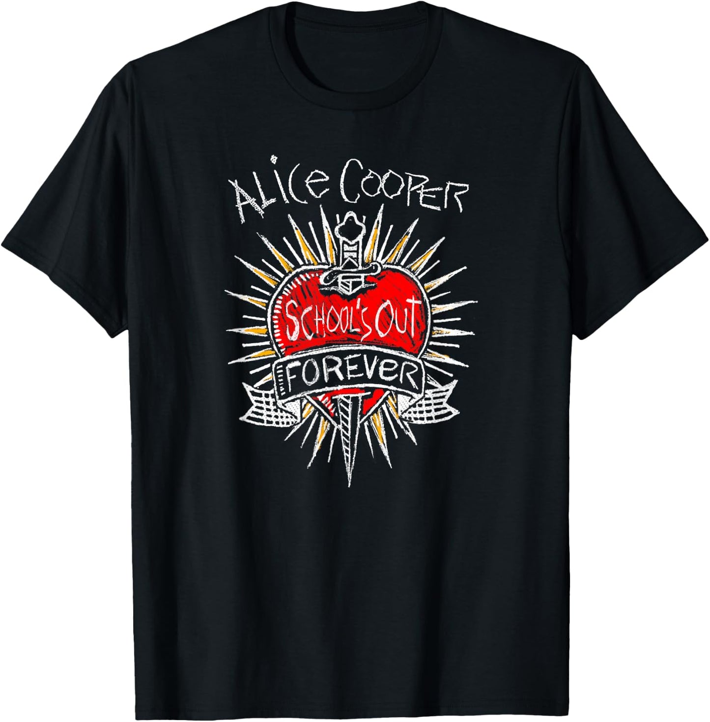 Alice Cooper Vintage School's Out Forever T-Shirt - T-Shirt | Black