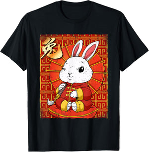 Year Of The Rabbit Chinese Lunar New Year T-Shirt - T-Shirt | Black
