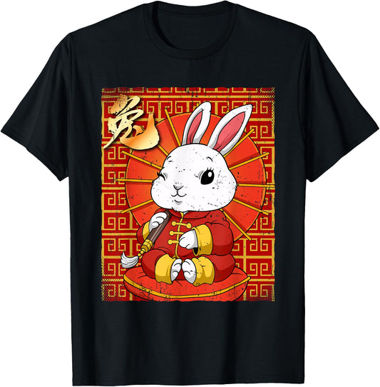 Year Of The Rabbit Chinese Lunar New Year T-Shirt - T-Shirt | Black