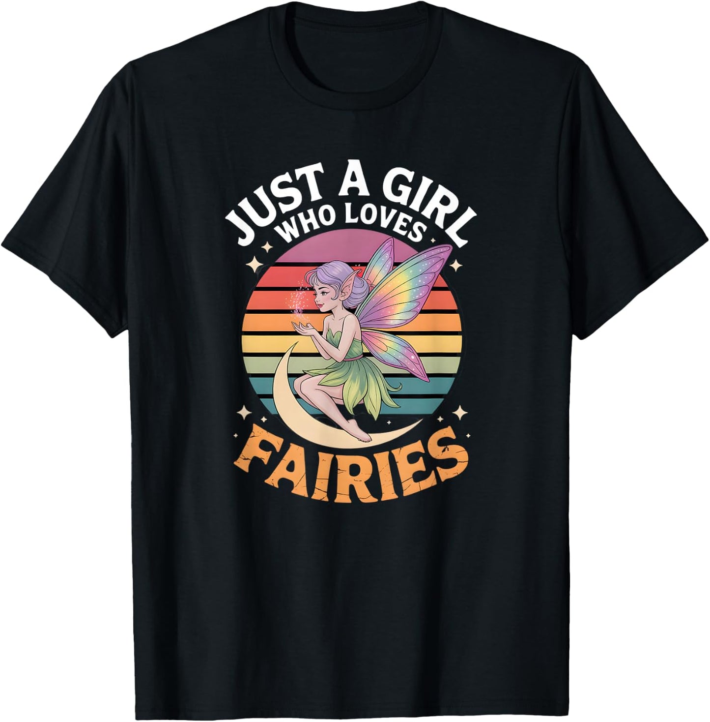 Girls Fairy T-Shirt - T-Shirt | Black