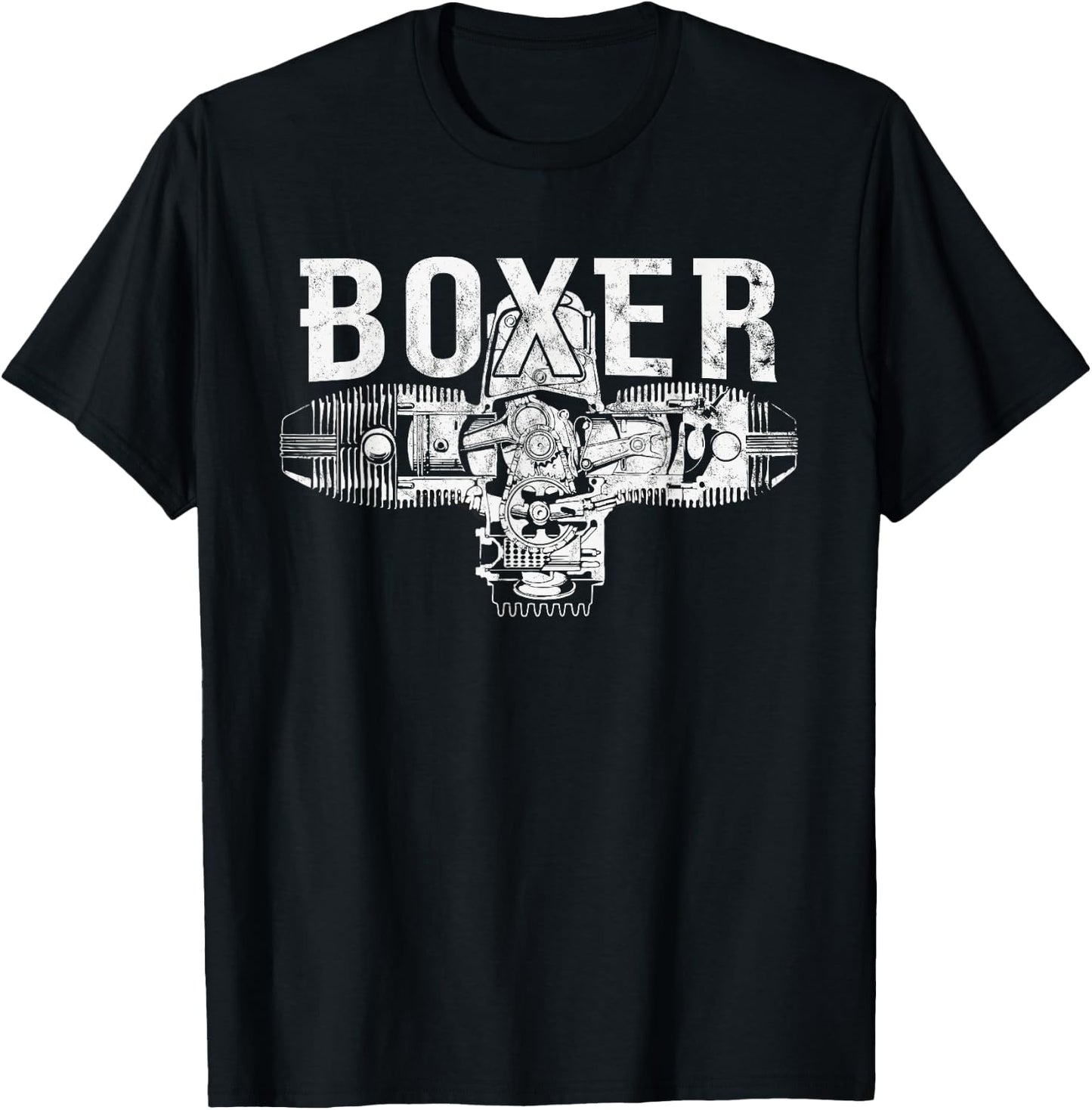 Boxer Motor R Serie Zweizylinder Motorrad T-Shirt - T-Shirt | Black