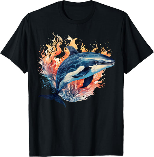 Whale Tie Dye T-Shirt - T-Shirt | Black