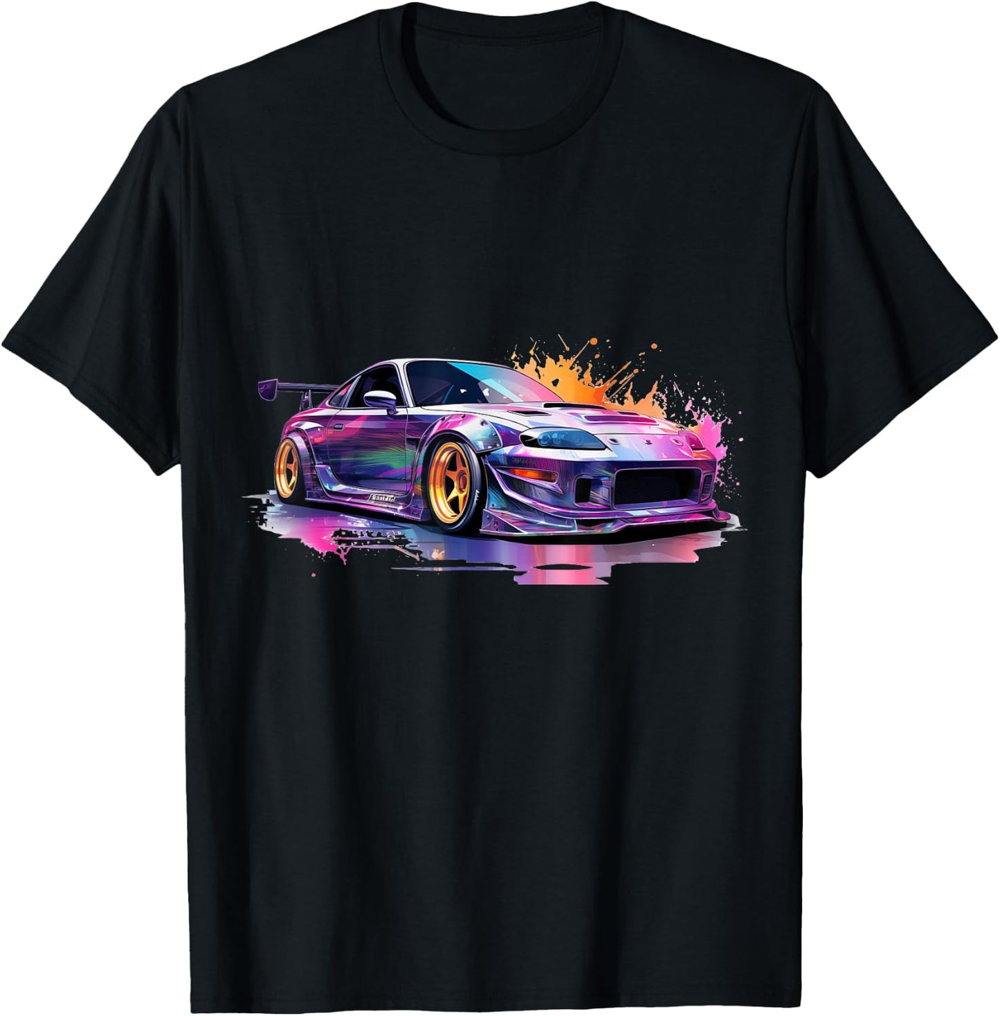 Tuning JDM Automotive Vintage Cars Retro Tuning 90s Car , black T-Shirt - T-Shirt | Black