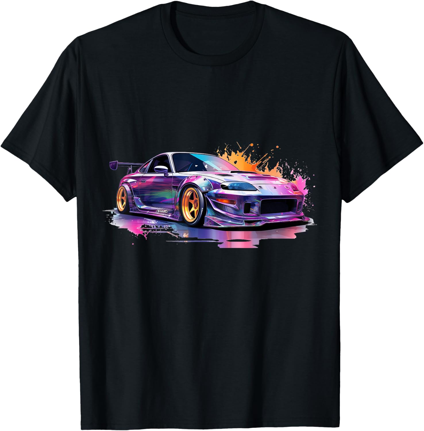 Tuning JDM Automotive Vintage Cars Retro Tuning 90s Car , black T-Shirt - T-Shirt | Black