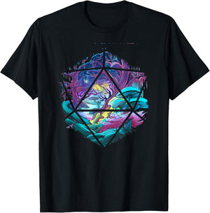 RPG Games Brettspiele Würfel Pen and Paper Fantasy Pilze T-Shirt - T-Shirt | Black