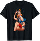 Femme pin up , Black, S T-Shirt - T-Shirt | Black