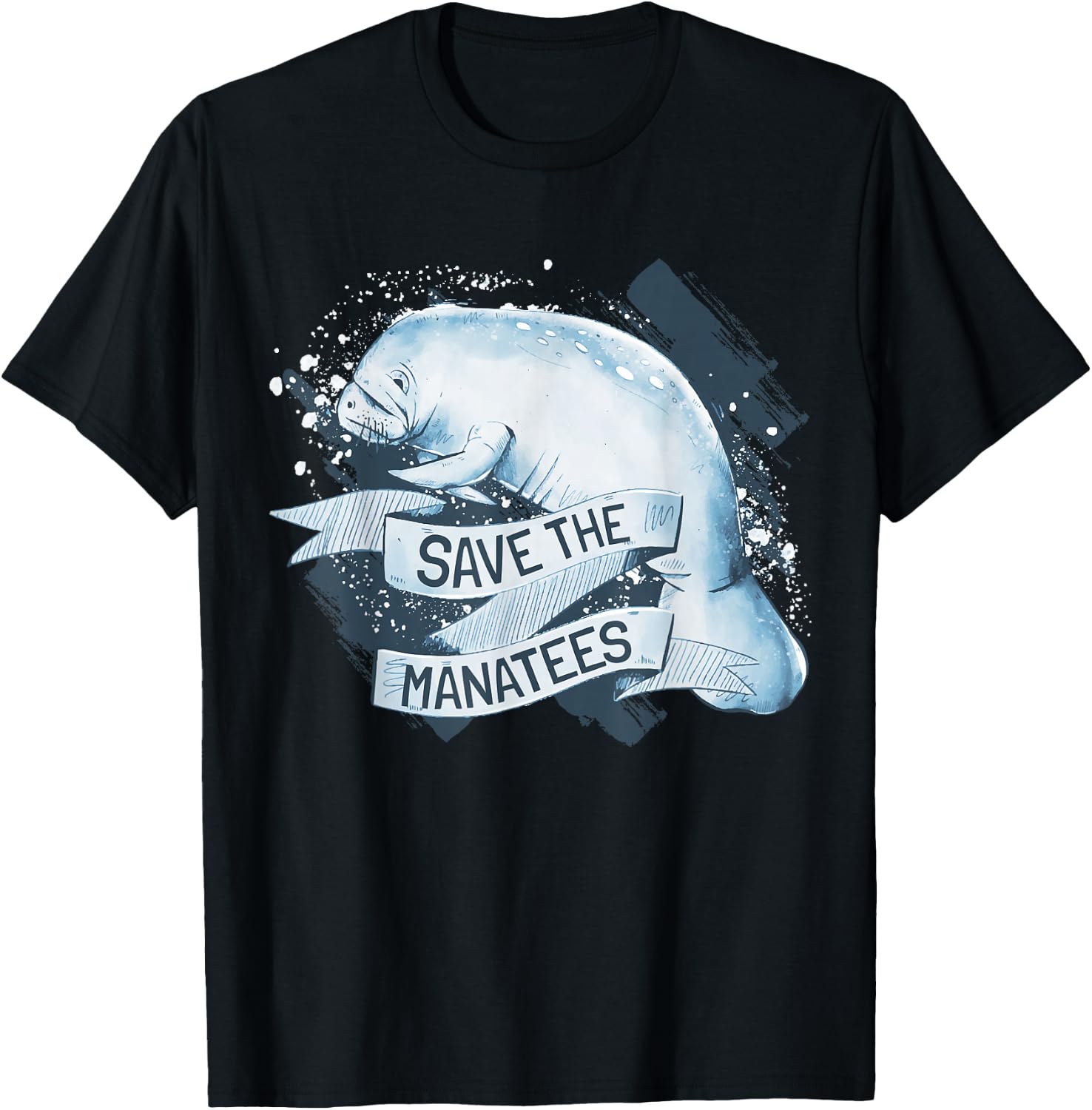 Save The Manatees I Manatee Appreciation Day I Manatee T-Shirt - T-Shirt | Black
