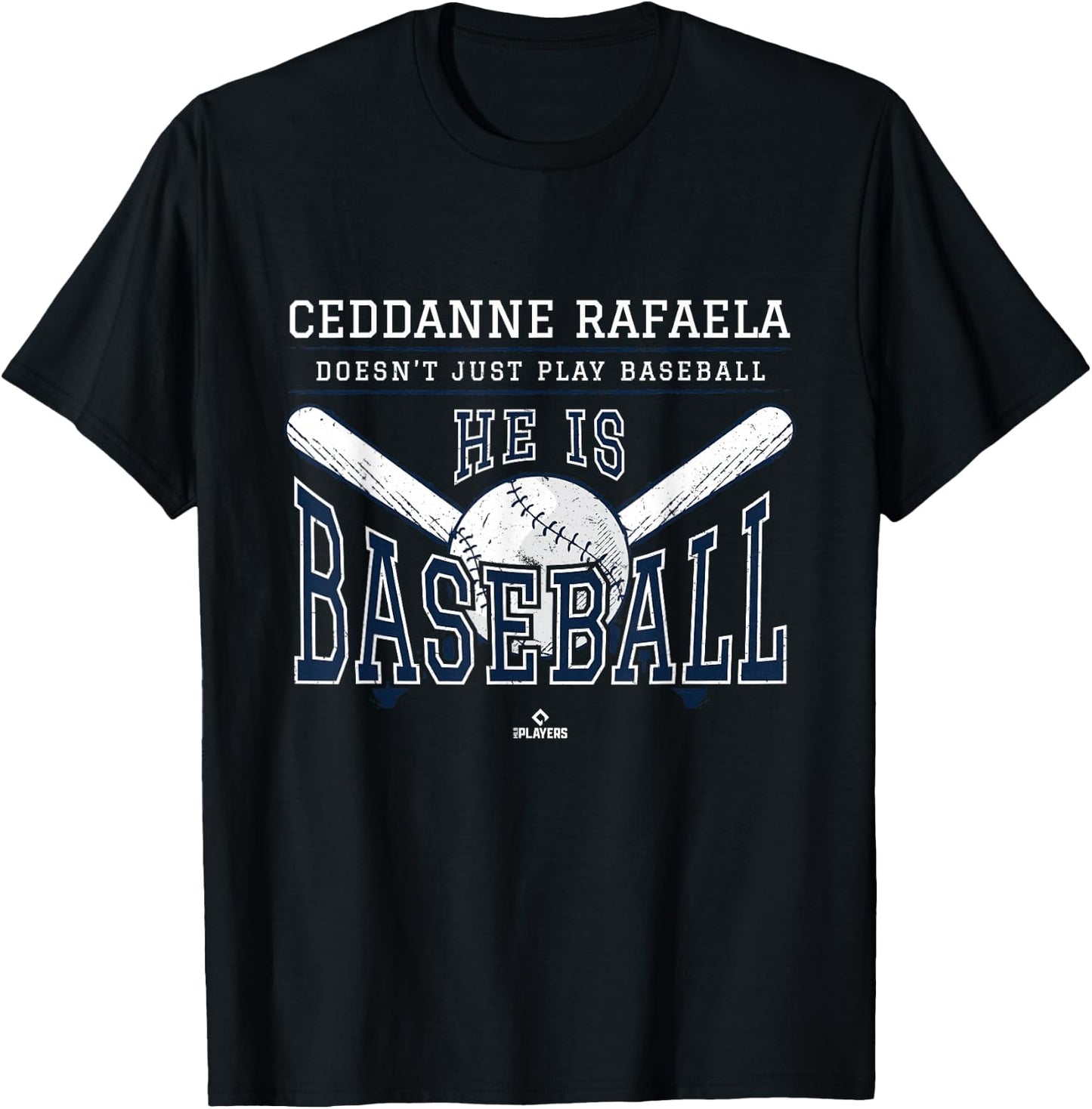 He is Baseball Ceddanne Rafaela Boston Baseball MLBPA T-Shirt - T-Shirt | Black