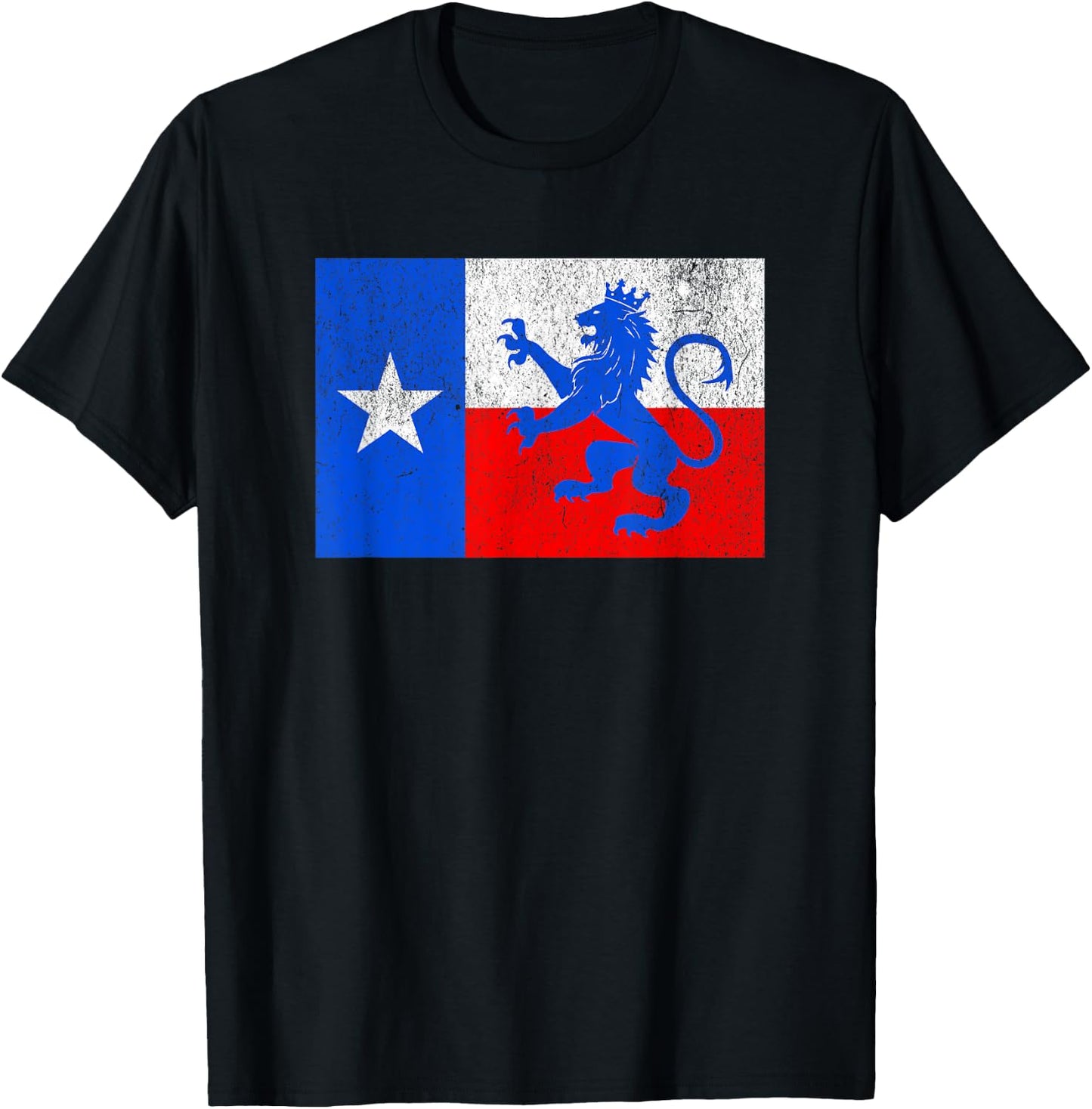 Texas Dutch Lion Flag T-Shirt - T-Shirt | Black