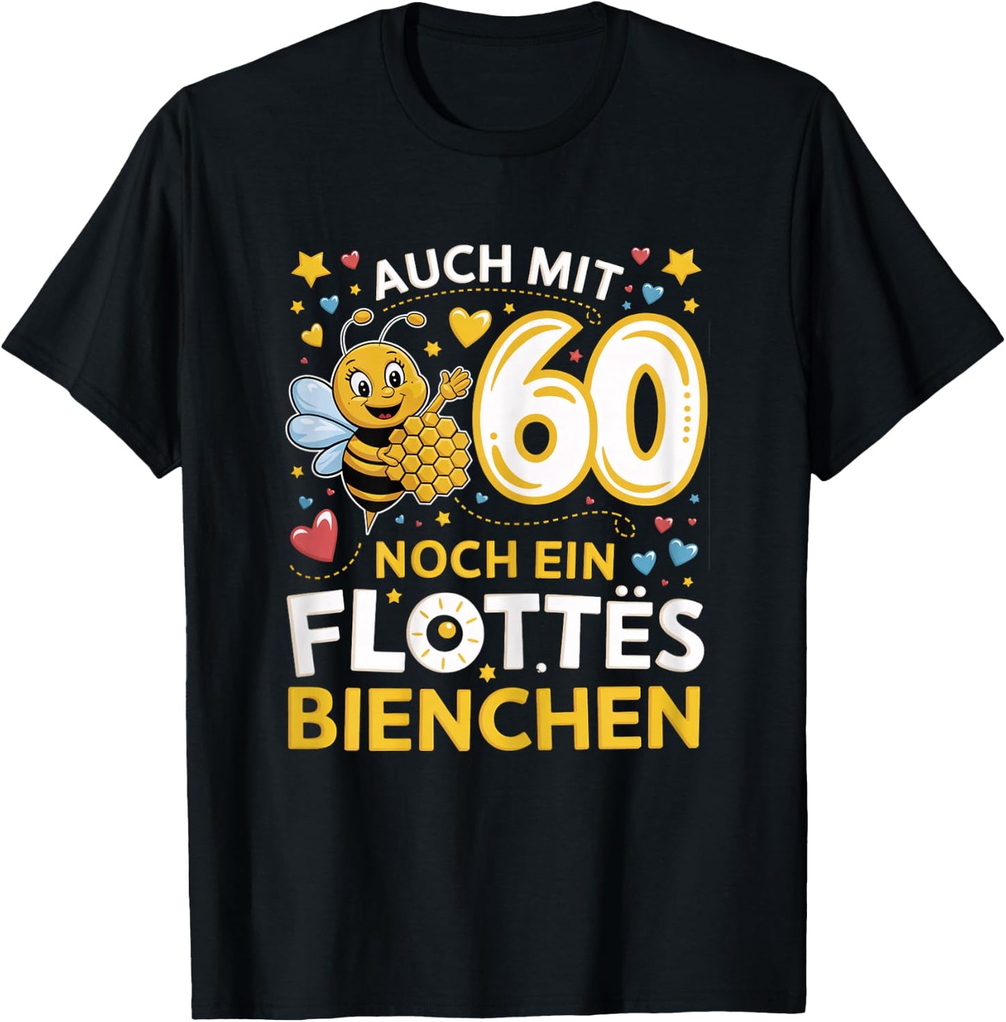 60th Birthday Woman 60 Years 1964 Decorative Funny Gift Women's , black T-Shirt - T-Shirt | Black