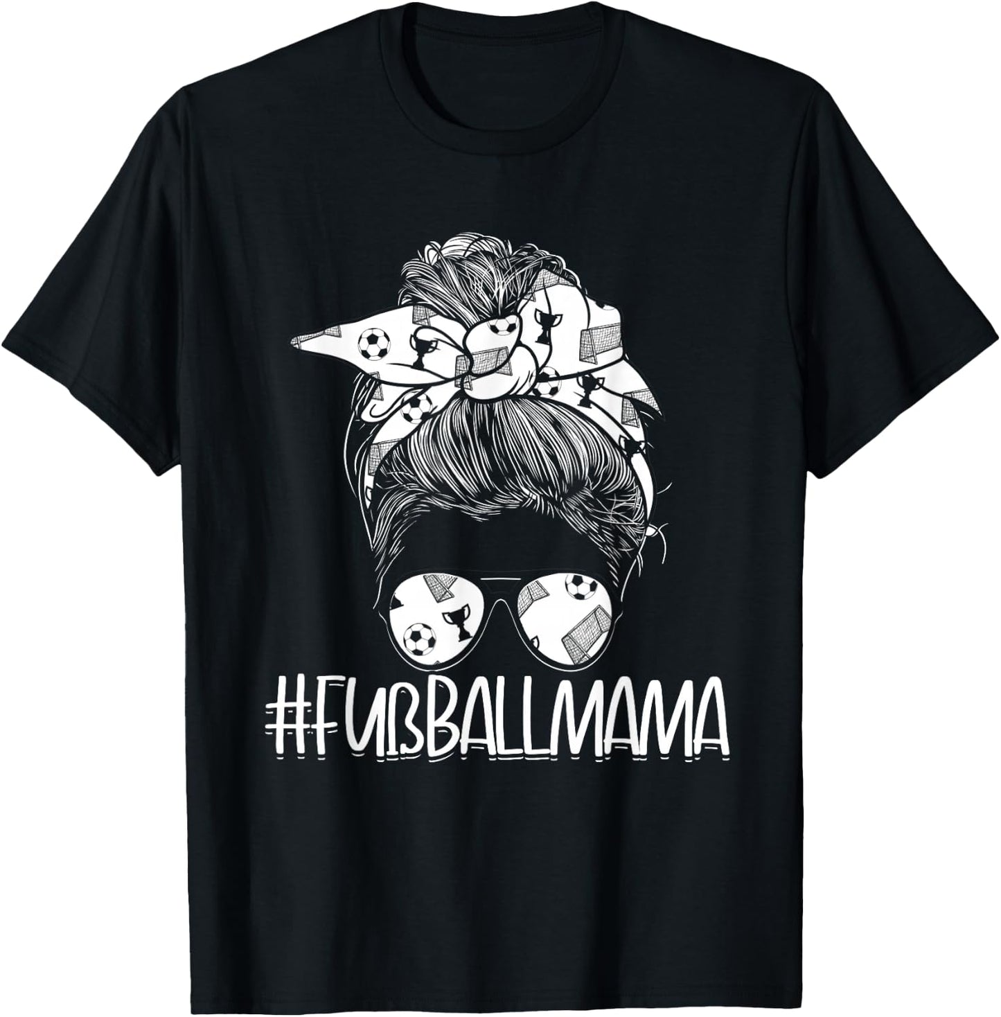 #Fußballmama Fußballer Fußballspieler Mutter Fußball Mama T-Shirt - T-Shirt | Black