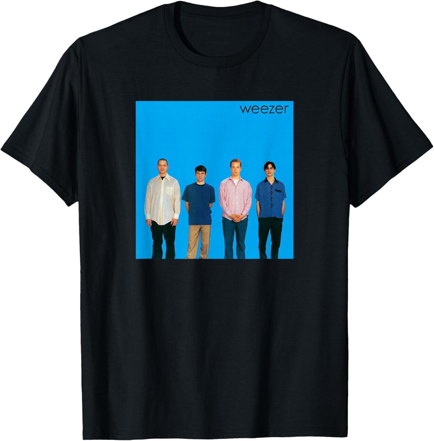 Weezer Album Cover Blue T-Shirt - T-Shirt | Black