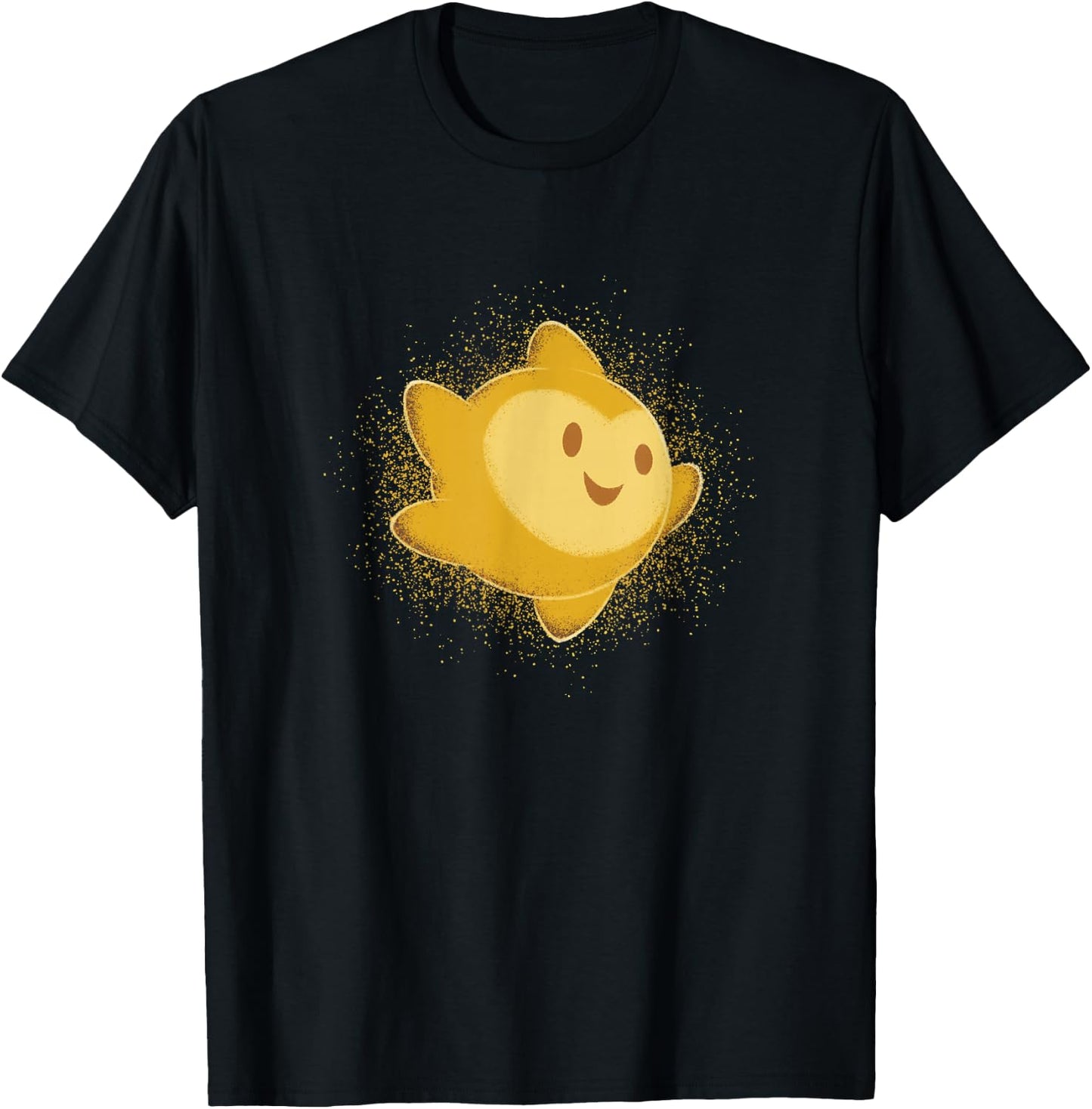 Disney Wish Shining Star Golden Celestial Portrait T-Shirt - T-Shirt | Black
