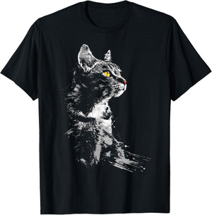 C@tLav Katzen-Grafik , , Schwarz, S, Kurzarm, Klassisch, Katzenmotiv, Katzenliebhaber, alle Altersgruppen T-Shirt - T-Shirt | Black
