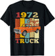 1972 C10 Truck Vintage 72 Silhouette Classic Old Hot Rod T-Shirt - T-Shirt | Black