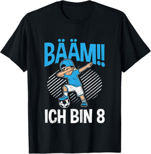 BÄÄM Ich bin 8 Dabbing Geburtstagsshirt 8 Jahre Jungs T-Shirt - T-Shirt | Black