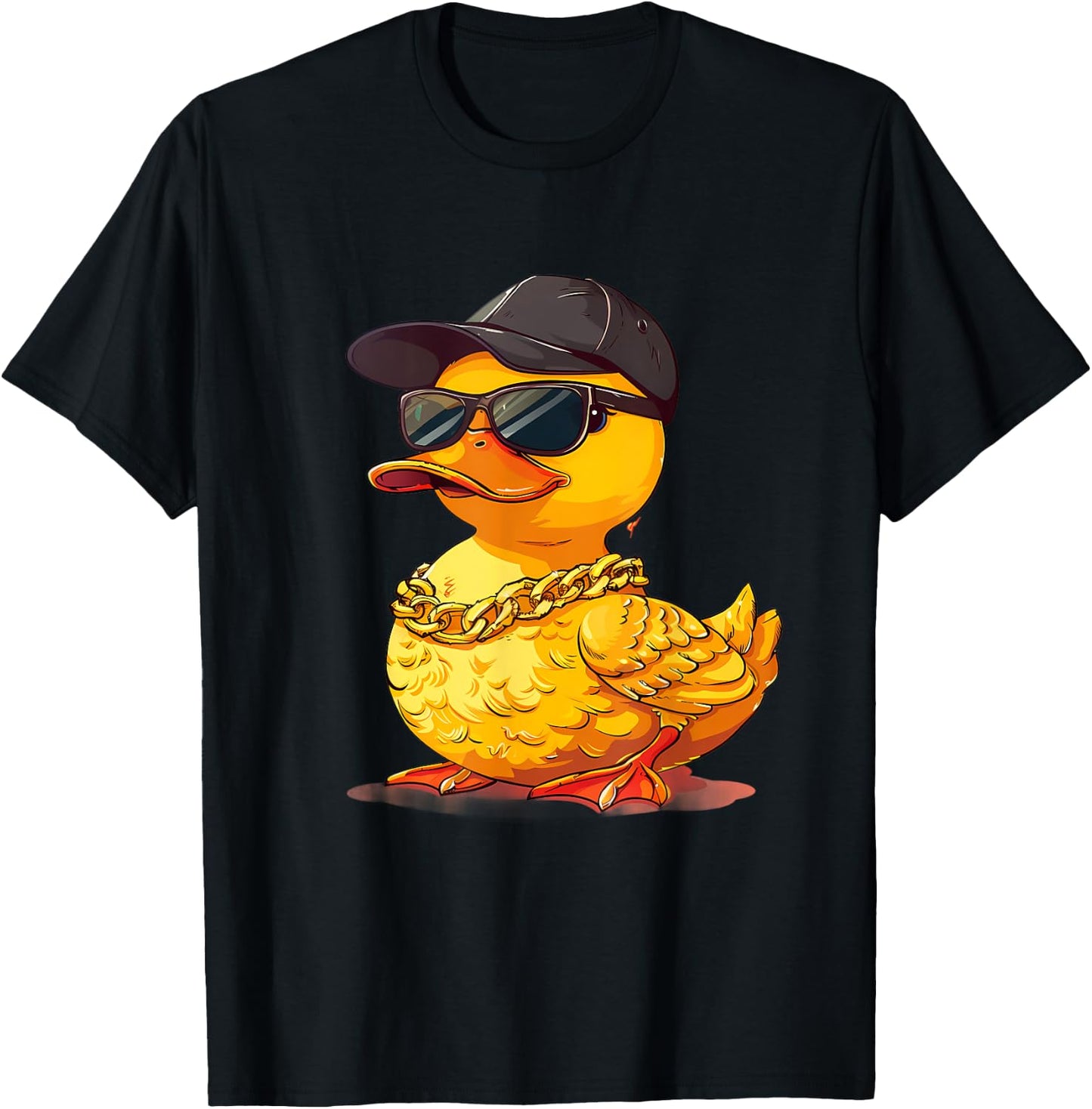 Rubber Duck Hip Hop Rubber Duckie Fashion Rubber Duckling T-Shirt - T-Shirt | Black