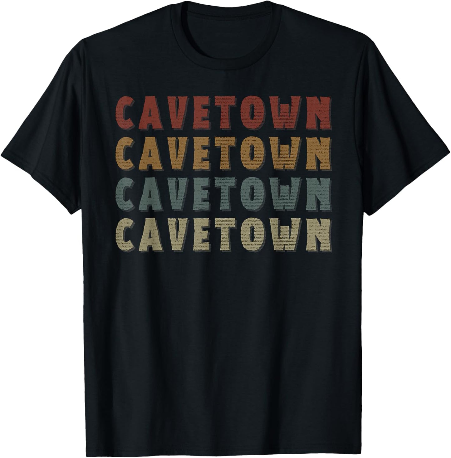 Vintage Cool Cavetown Name Funny Love Heart Cavetown T-Shirt - T-Shirt | Black