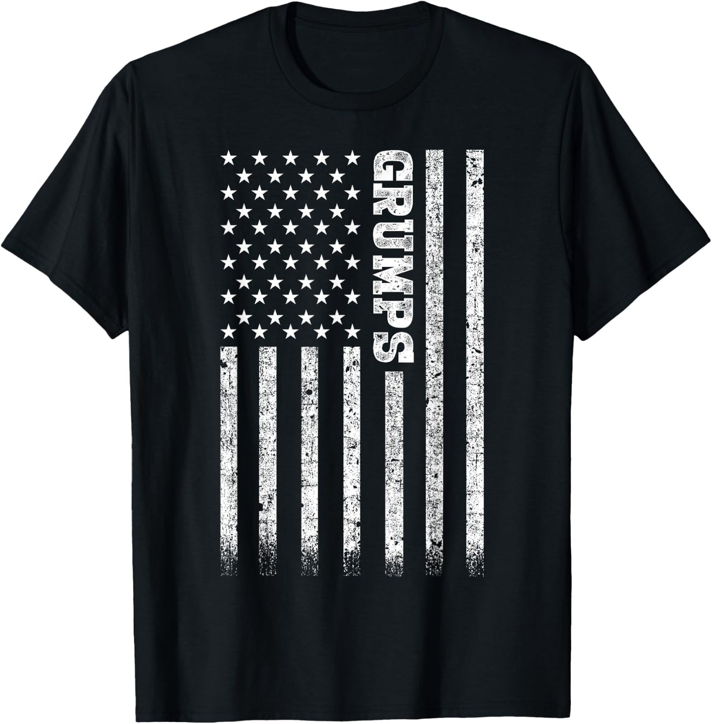 Gifts For Grumps American Flag T-Shirt - T-Shirt | Black