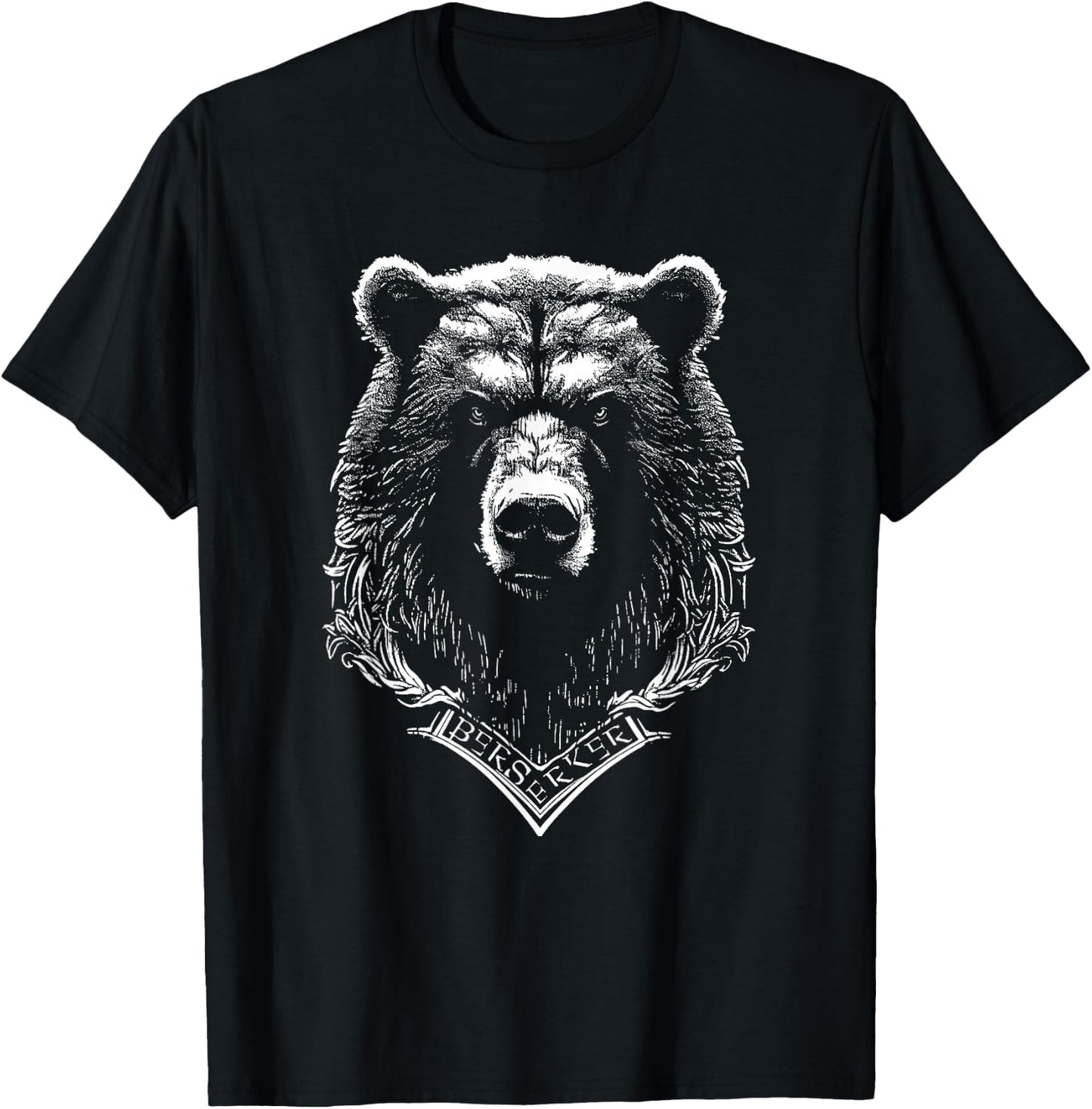 Berserker Bear Warrior Odin Nordic Mythology Viking T-Shirt - T-Shirt | Black