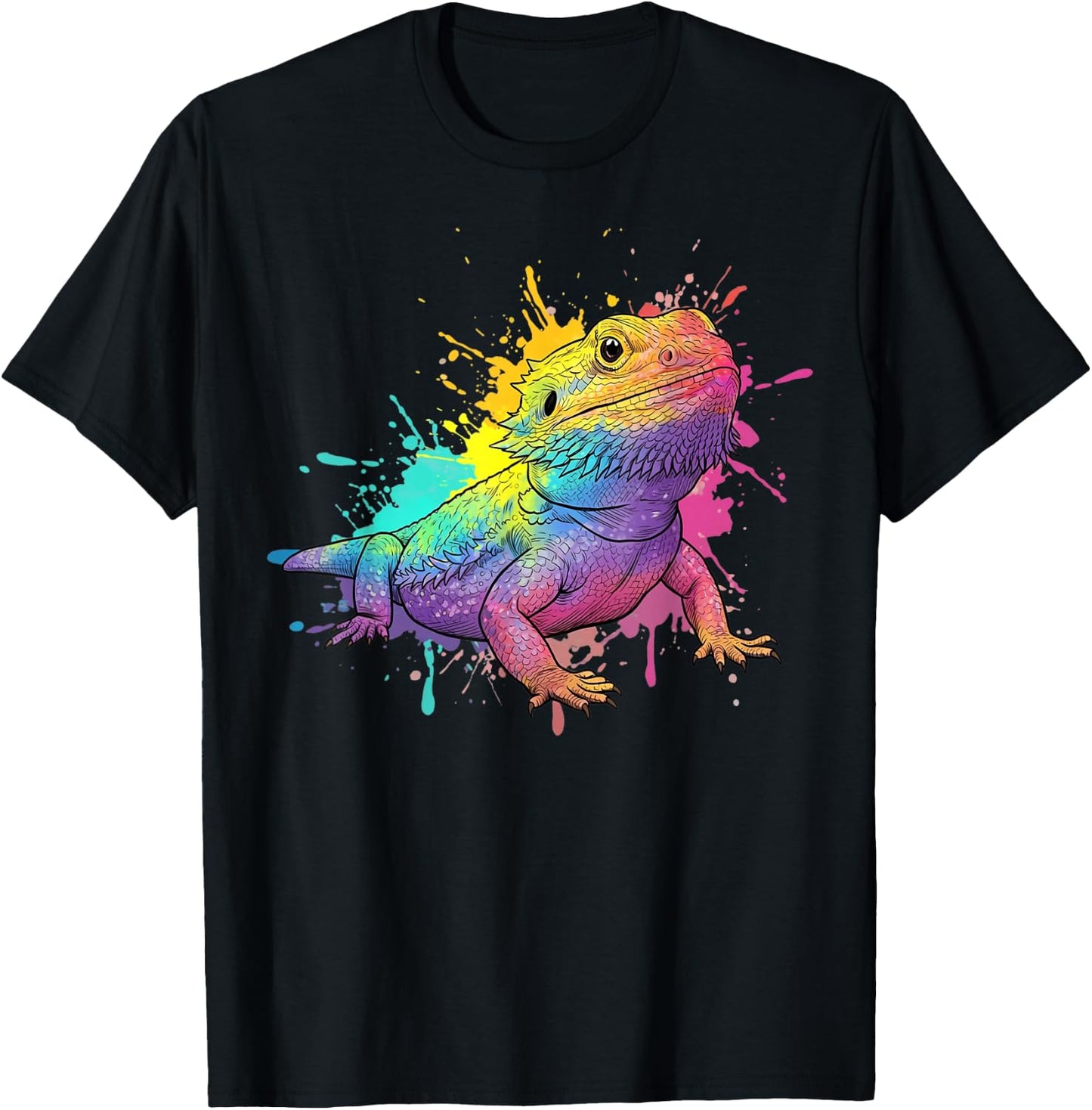 Bearded Dragon Beardie Lovers For Kids Boys Girls Men Women T-Shirt - T-Shirt | Black