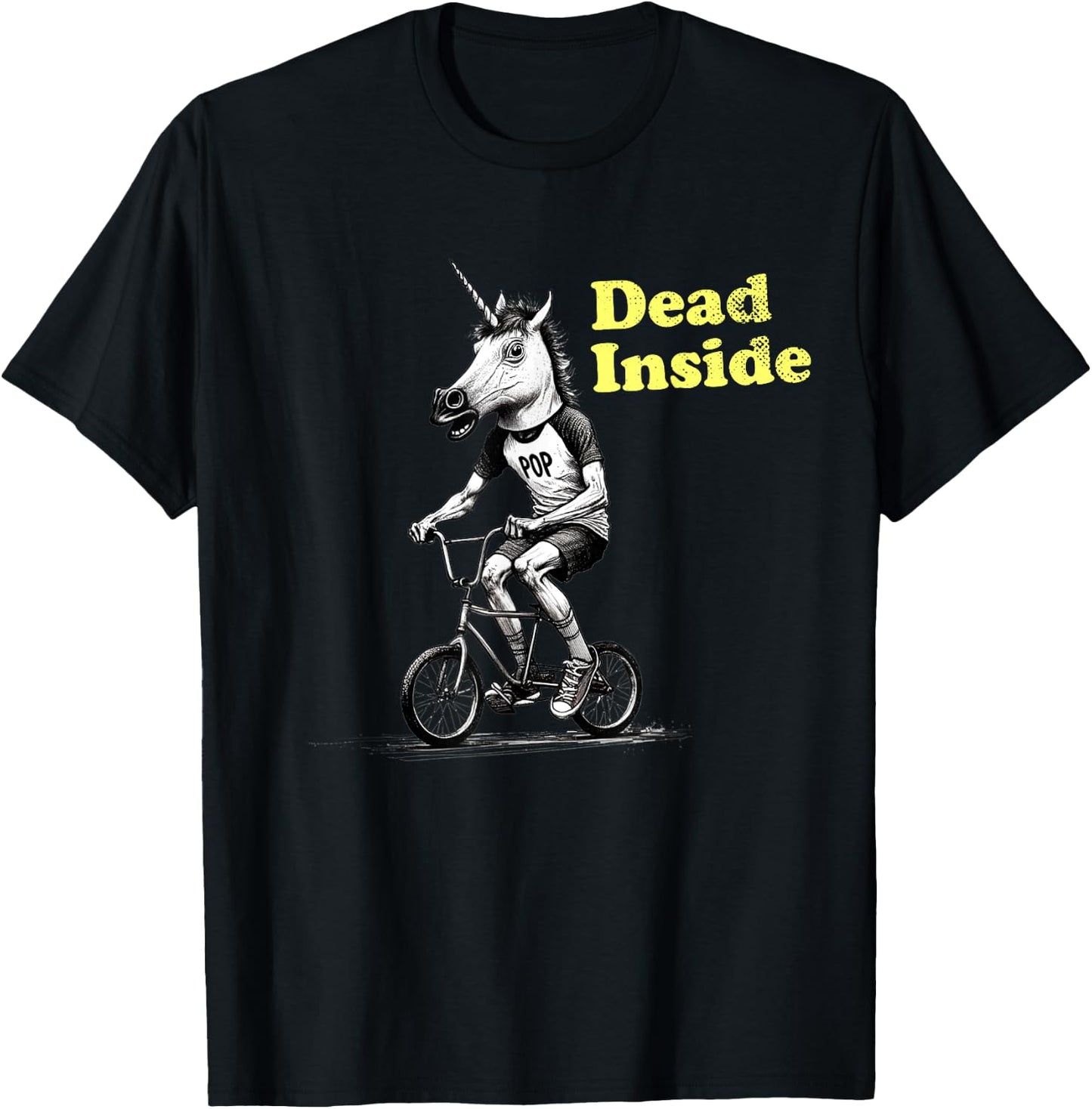 Funny I'm Dead Inside sarcastic depression humour T-Shirt - T-Shirt | Black